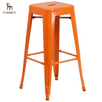 Free sample Restaurant Furniture Modern Iron Type Rose Gold Metal Dining Chair