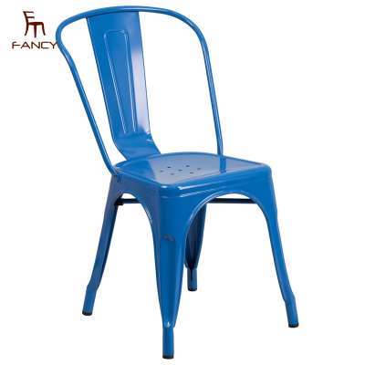 Hot Sale Restaurant Dining Room Metal Cheap Chairs Black Metal Chair