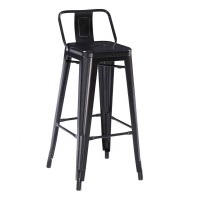 High bar stool with back/cheap metal bar chair/vintage bar stools TMC-011