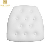 RV-904 pu leather cushion with plywood crystal button wedding seat chair pad